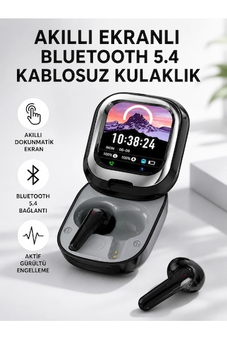 Bluetooth 5.4 Kulaklık Gürültü Engelleme Ve Akıllı Ekranlı Şarj Kutusu Najmaddin Çok Renkli