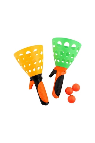 Catch Ball Fırlat Yakala Sepetli Top Oyunu Seti 2 Aparat 3 Top 8982