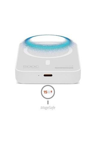 Powerway 5.000mah Pd15w Magsafe Kablosuz Wireless Taşınabilir Şarj Cihazı Beyaz Powerbank Txm5 Çok Renkli