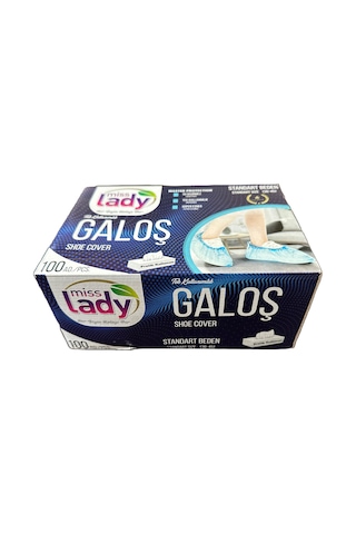 Mis Lady Tek Kullanımlık Pratik Galoş Mavi 100'lü