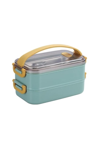 Vagon Çelik Lunch Box 1400 ML Yeşil