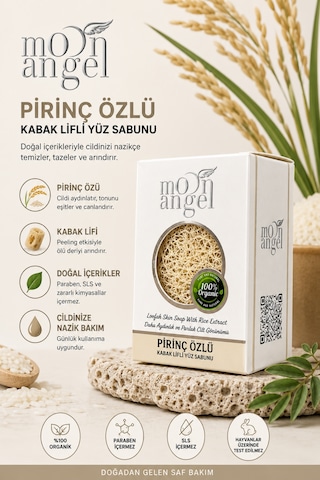 Kabak Lifli Sabun Pirinç Özlü Cilt Tonunu Eşitlemeye Yardımcı Cilt Bakım Sabunu
