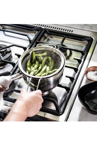 Tel Süzgeç- Paslanmaz Çelik 17 Cm Gri