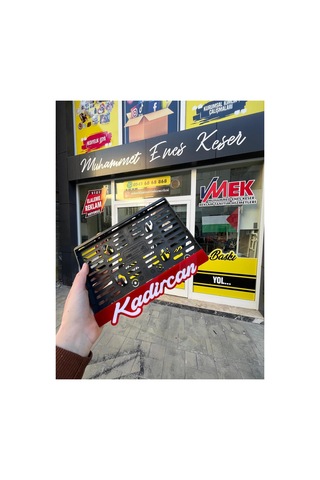 Kırmızı Zemin Sarkık Motor Plakalık - 665429407