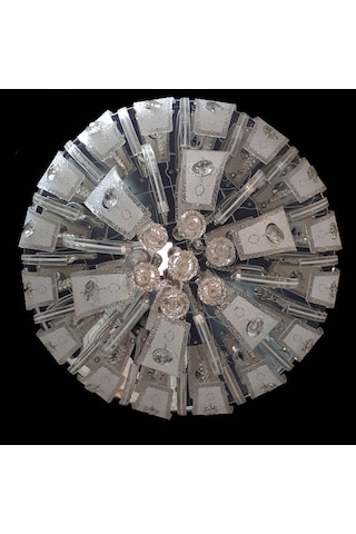 Avize Salon Led Li Kumandalı 60 Cm. (409616884)