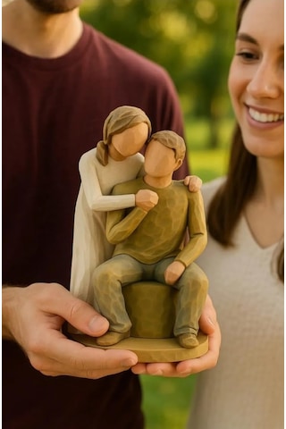 W. Tree Sen Ve Ben Dekoratif Biblo, Modern Çift Figürü, 17 Cm, Reçine Diğer