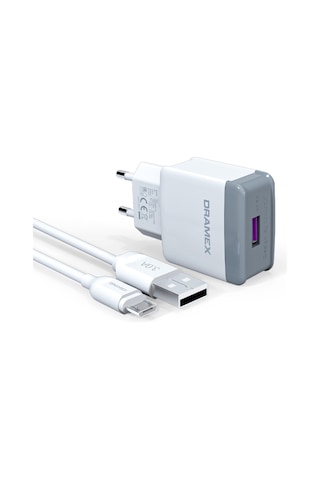 Dramex D30M 3.0A Micro USB Kablolu Şarj Cihazı