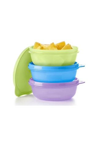 Tupperware Şeker Üçlü 300 Ml 3' Lü Yeni Renkler Renksiz