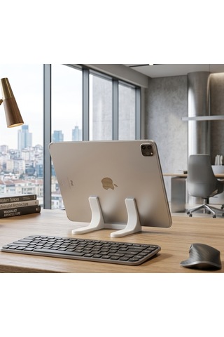 Minimal Apple iPad Uyumlu Standı Tablet Tutucu Şık Tasarım Masaüstü Stand