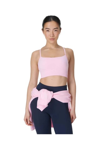 Sweaty Betty Sweaty Betty Spirit Restored Seamless Kadın Pembe Yoga Bra 6710 Pembe