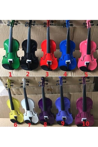 Paganini 4/4 Tam Boy Kırmızı Rek Keman Set-Kılıf-Yay-Reçine Dahil