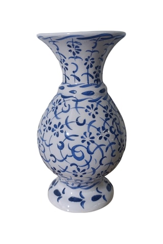 El Dekorlu Özel Seri Haliç Desen 15 Cm Geniş Ağızlı Kandil Vazo El Dekorlu Özel Seri Haliç Desen 15 Cm Geniş Ağızlı Kandil Vazo