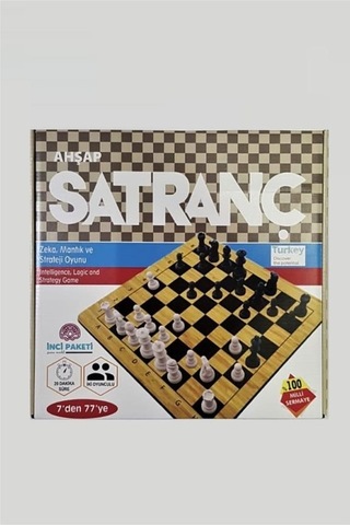 Saki Toys İnci Paketi Ahşap Satranç