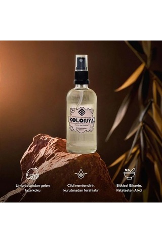 101 Dalmaçyalı Otama Kırkpınar Doğal Ferahlatıcı Limon Otlu Kolonya 100 Ml Acı Kahverengi