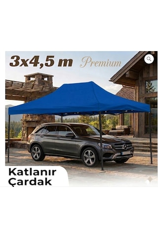 Missidea 3 4,5 Premium Makaslı Katlanır Çardak Mavi