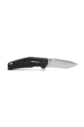 Swisstech G10 Folding Knife-satin Polish Siyah