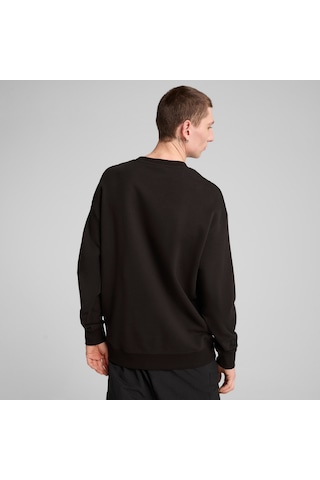 Puma Wardrobe Essentıals Erkek Geniş Kesim Sweatshırt 629650 01 Siyah