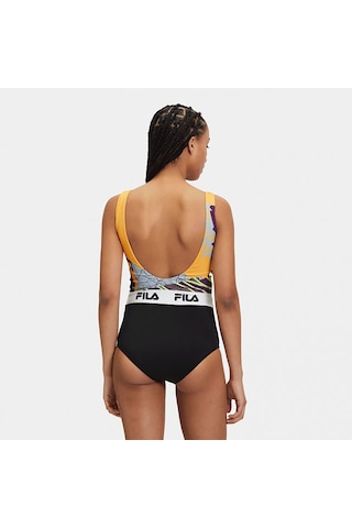 Sarı Fila Kadın Mayo Allover Print Onepiece Lw411143 Sarı