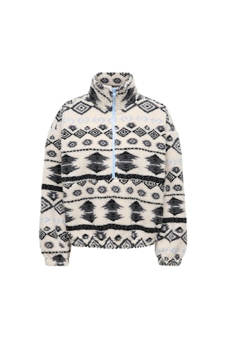 Only Onljanne Lıfe Aztec Teddy L/s Zıp Cc Swt Kadın Gri Sweatshirt - 15267415