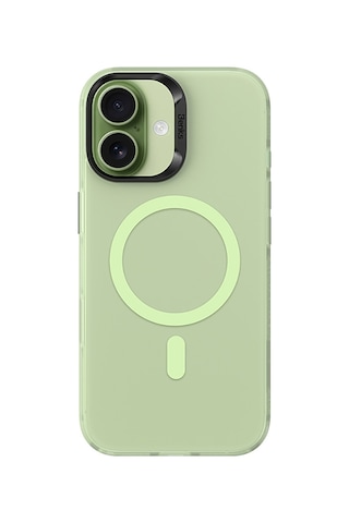 Apple Uyumlu iPhone 17  Kılıf M-safe Şarj Özellikli Benks Lucid Armor Magnetik Kapak Açık Yeşil Açik Yeşil