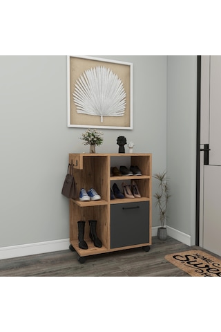 Arnetti Tekerlekli Rebusa Ayakkabılık, Atlantik Çam Antrasit Atlantik Çam - Antrasit