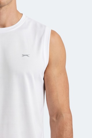Slazenger Herofıt Erkek Kolsuz Beyaz Atlet