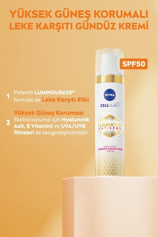 Luminous630 Leke Karşıtı Cilt Bakım Rutin, Güneş Koruyucu Yüz Kremi 40ml Ve Gece Kremi,çanta Hediye