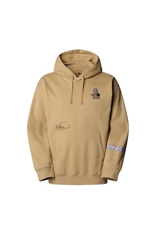 The North Face U Mountain Cleanup Oversized Hoodie Unisex Outdoor Sweatshirts Nf0a8c2vlk51 Haki Haki