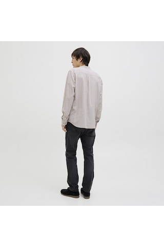 Jack & Jones Erkek Bant Yaka Uzun Kollu Gömlek - Summer - 12269319 Çok Renkli