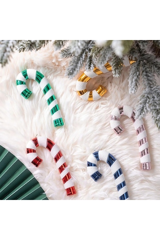 Asılabilir Yılbaşı Yeniyıl Ağacı Süsü Baston Şeker Candy Cane 14cm Christmas New Year Candy Stick Ornaments