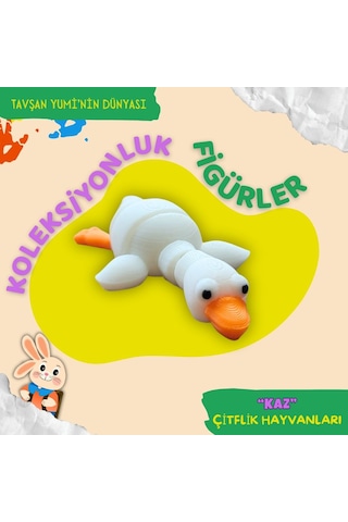 Tavşan Yumi Çiftlik Hayvanları Koleksiyonu- 4 Parça 5-7 Cm Hareketli Oyuncaklar Ve Bilgilendirici Kartlar "