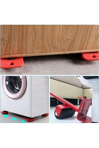 Flybuy Zahmetsiz Ağır Mobilya Taşıma Kiti, 150kg Kaldırma, Kolay Taşıma, Kaldırma Çubuğu Ve Tekerlekler -