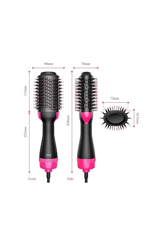 Sıcak Hava Fırçası Çok Fonksiyonlu Saç Kurutma Makinesi Düzleştirici Bigudi Tarak Bir Profesyonel Salon Saç Fön Makinesi 56873074
