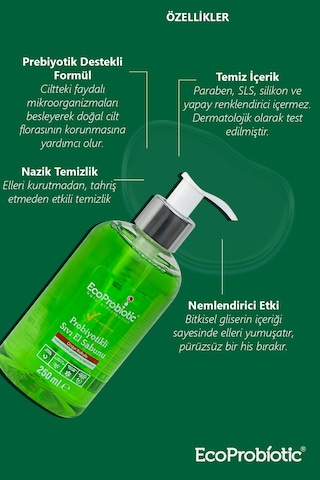Ecoprobiotic Probiyotikli Sıvı El Sabunu 250 ML