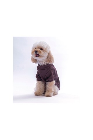 Kahverengi Croissant Vienna Rib Sweat Esnek Kedi Köpek Sweat- Kedi Köpek Kıyafeti