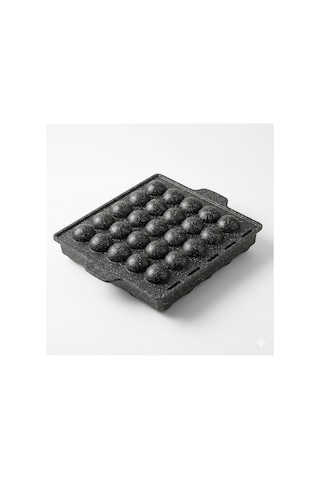 32 Cm Kartopu Döküm Kek Kalıbı Çoklu Lokmalık 320 280 65 Mm Siyah