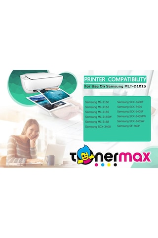 Samsung Mlt-d101s Uyumlu Toner 2'li Paket / Ml-2160 / Ml-2165 / Scx-3400 / Scx-3405 / Sf-760