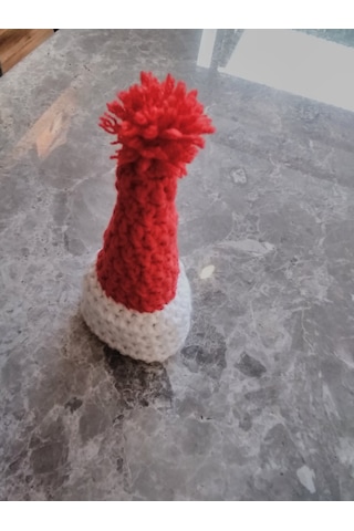 Noel Baba Yılbaşı Şapkası 10cm 3cm