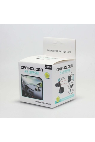 Youmex 360 Derece Dönen Evrensel Akıllı Telefon Tutucu - Araç Camı, Panel, Havalandırma Ve Masa Uyumlu - Tek Elle Kullanıma Uygun Gri Gri