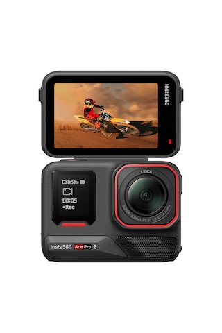 Ace Pro 2 Xplorer Bundle 8K Aksiyon Kamera Siyah / Gümüş Deklanşör Düğmeli Tutma Aparatlı Set