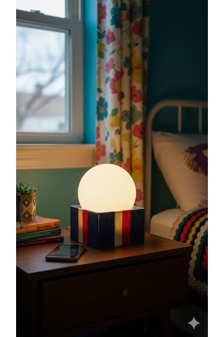 Modern Tasarım Makrome İp Abajur Dekoratif Lamba Abajur Masa Lambası Glop Cam Abajur Çok Renkli