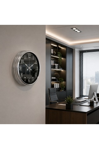 Krom Heritage Aynalı 40 X 40 Cm Duvar Saati
