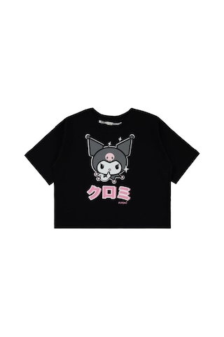 Kuromi 10-13 Yaş Tişört Siyah