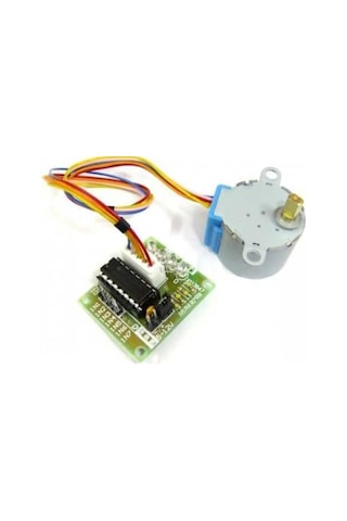 28 Byj-48 Redüktörlü Step Motor Ve Uln2003a Step Motor Sürücü Kartı Rodevino