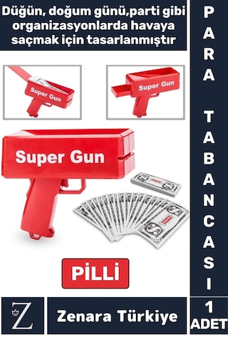 Eğlenceli Düğün Doğum Günü Kutlama Parti Hediye Noel Kupon Kartvizit Para Dolar Saçma Tabancası