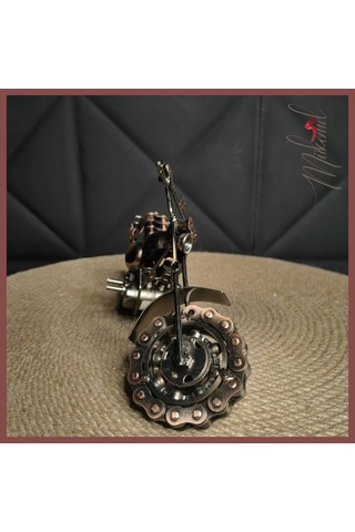 Steampunk Metal Motosiklet Maketi Koleksiyoner Ve Bikerlar İçin