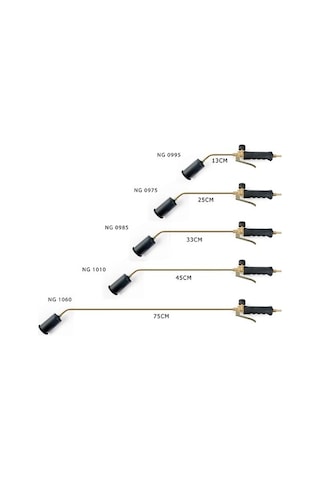 Propan Tav ve Kaynak Takimi 57 Mm Metal Başlıklı Tetikli 75 Cm Siyah - Sarı