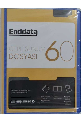 Enddata Ön Cepli Sunum Dosyası 60'lı Mavi 1260-1