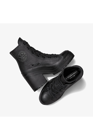 Converse Chuck 70 De Luxe Leather Deri Unisex Siyah Sneaker Düz A06145c Siyah