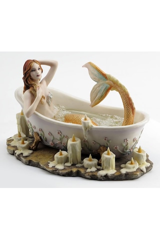 Dekoratif Denizkızı Biblo Wise Veronese Mitolojik Poliresin Obje 22 Cm .